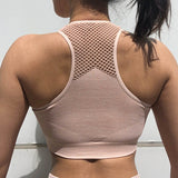 Fitness workout cropped top - Karma top pink