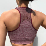 Fitness workout cropped top - Karma top red