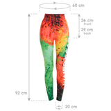 Fitness leggings - Colorful glue - High waist