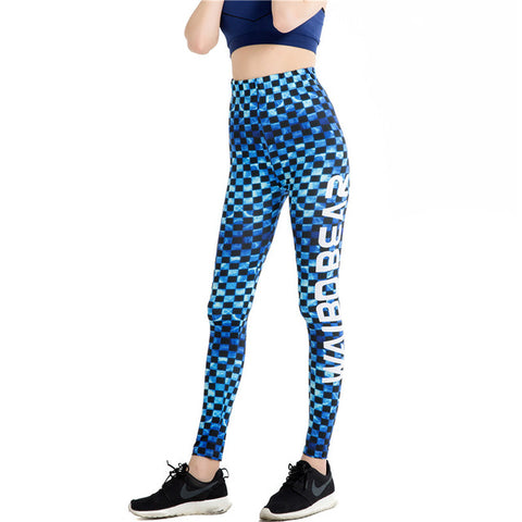 Fitness workout leggings - Blue label - High waist