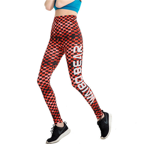 Fitness leggings - Red - High waist