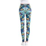 Fitness workout leggings - Colorful toucan - High waist