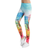 Fitness workout leggings - Colorful canyon- High waist