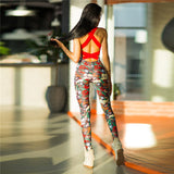 Fitness workout tracksuits - Flower- One piece