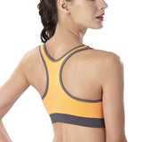 Fitness workout padded sports bra - Solar - Quick dry - Green/Yellow
