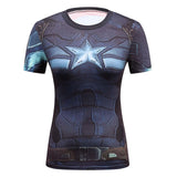 Fitness compression T-shirt - Captain America