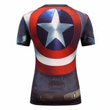 Fitness compression T-shirt - Captain America