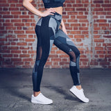 Fitness workout leggings -  Camo gray - squatproof - High waist
