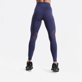 Fitness workout leggings - Panther blue - Squat proof - High waist - XS/XL