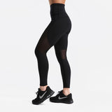 Fitness workout leggings - Panther black - Squat proof - High waist - XS/XL