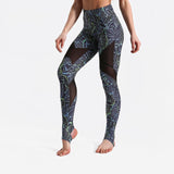 Fitness workout leggings - Compact mesh - Squat proof - High waist - XS/XL