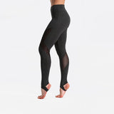 Fitness workout leggings - Fantasy mesh deep grey - Squat proof - High waist - XS/XL