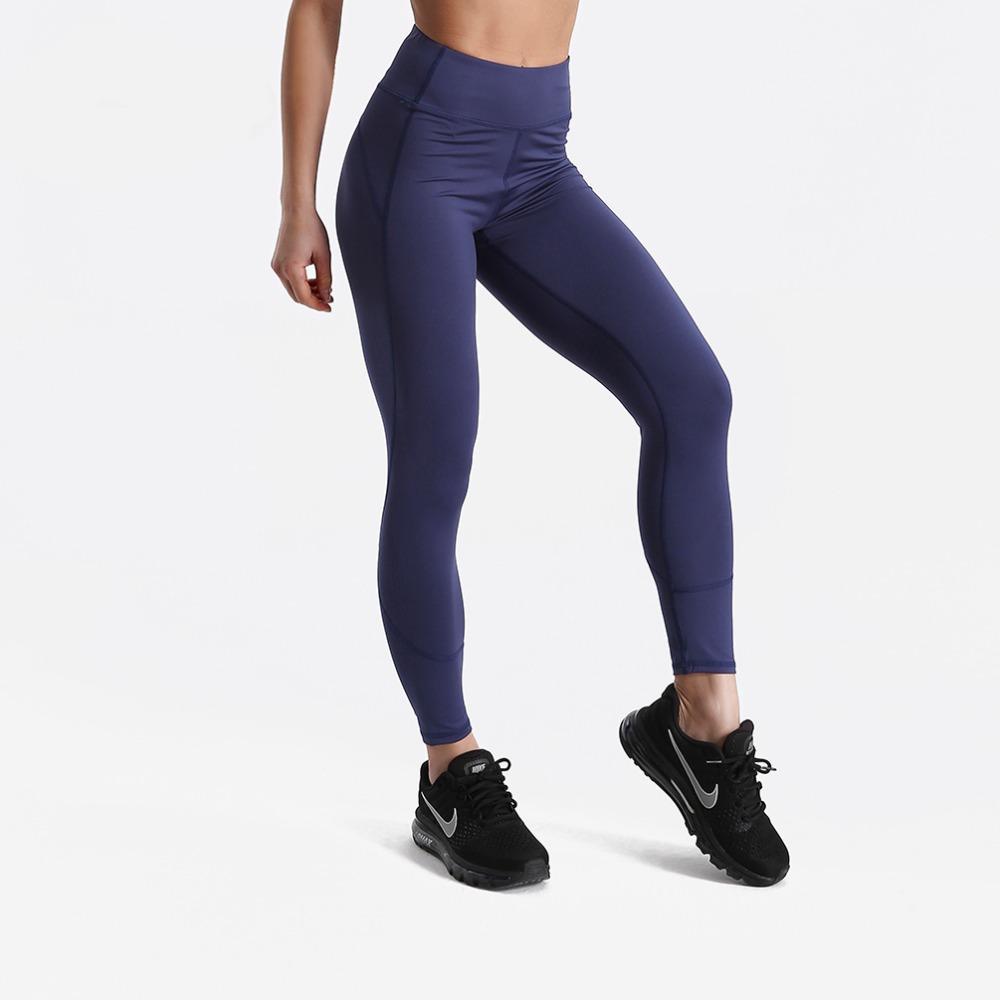 Fitness workout leggings - Shadow blue - Squat proof - High waist - XS ...