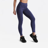 Fitness workout leggings - Shadow blue - Squat proof - High waist - XS/XL