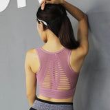 Workout padded top - Flow pink - Seamless