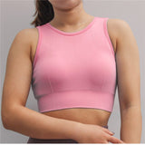 Workout padded top - Flex pink - cropped bra
